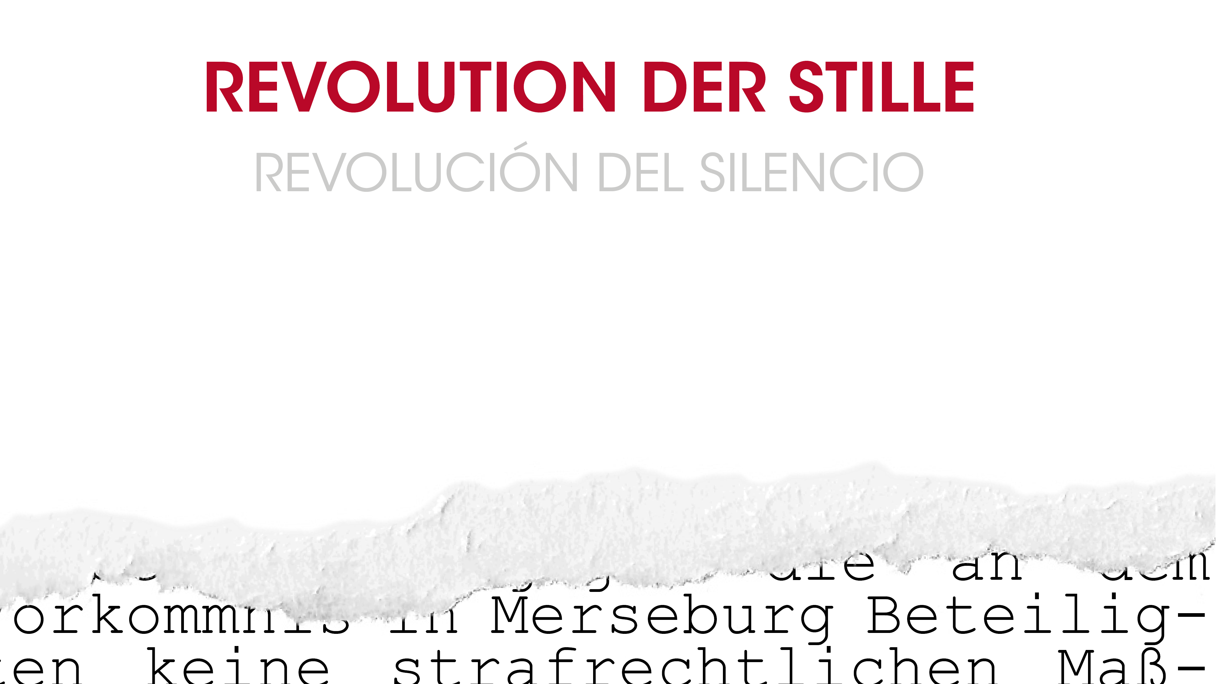 Read more about the article Revolution der Stille