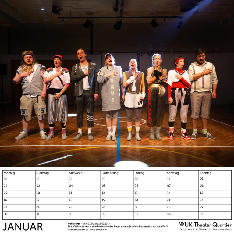 Theaterkalender WUK Theater Quartier 20232