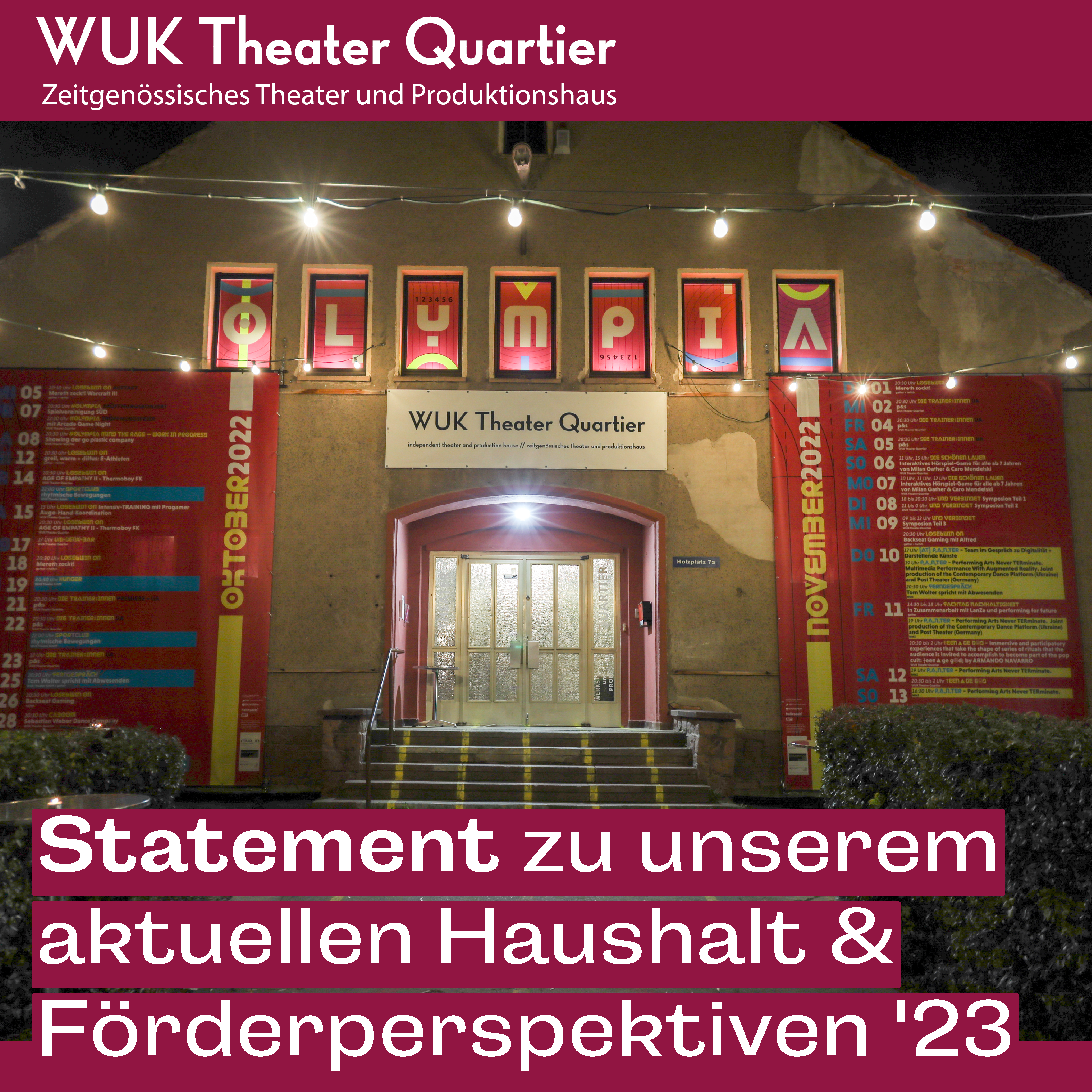 Du betrachtest gerade Statement zur aktuellen Haushaltslage