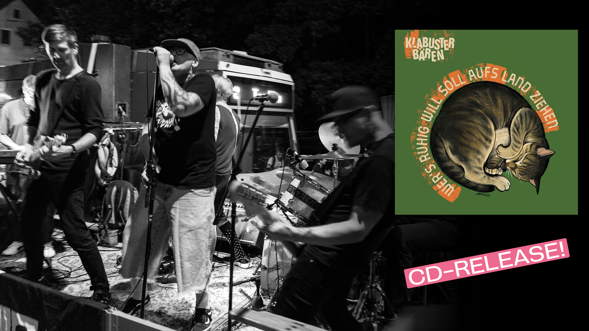 Mehr über den Artikel erfahren Klabusterbären | LP-Release-Party „Wer’s ruhig will soll aufs Land ziehen“ *neuer Veranstaltungsort* WUK Theater Quartier | #PARADIESE